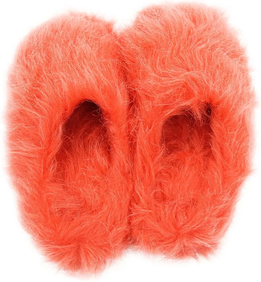 Home Slipper Women's Warm Cute Long Fleece Plush Indoor House SPA Slippers Clogs