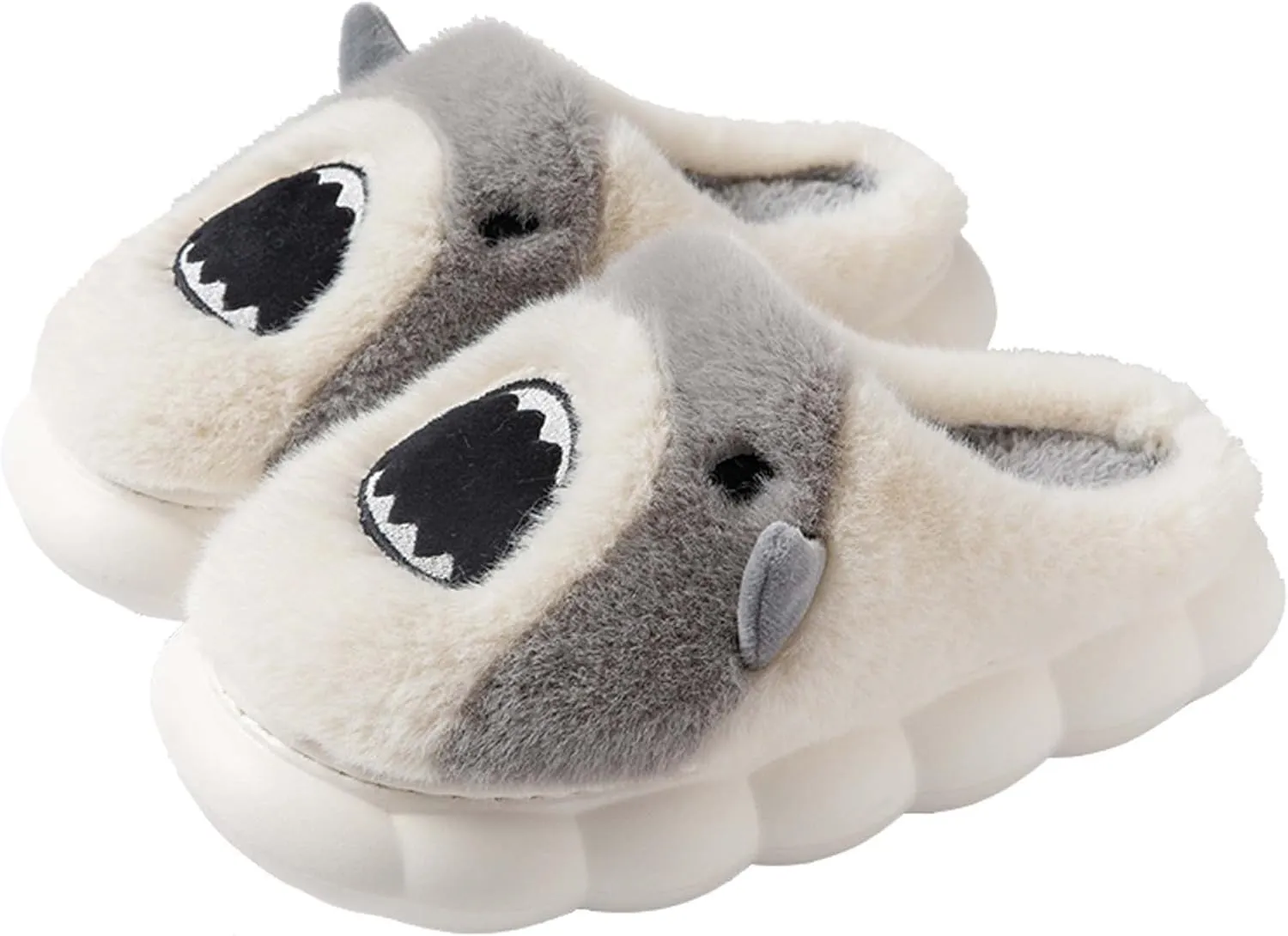 Hopelong Women's Cute Rabbit Ears Plush House Slippers - Non-Slip Fluffy Indoor Warm Animal Slippers