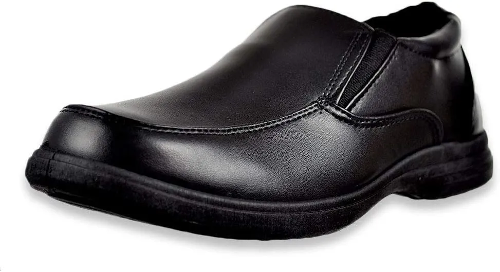 Josmo Boys' Slip-On School Shoes (Sizes 4-7) - Black, 7 Youth