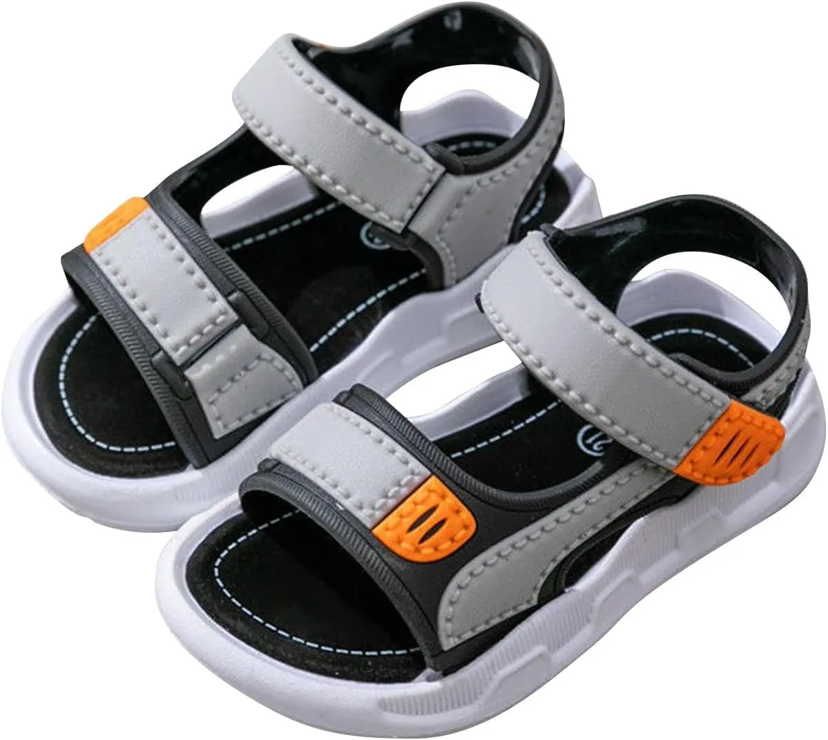 Kid Boys Non Slip Sport Sandals for Outdoor Walking Adjustable Strap Lightweight Outdoor Athletic Beach Shoes