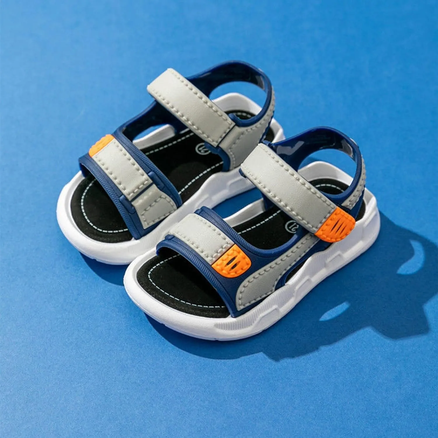 Kid Boys Non Slip Sport Sandals for Outdoor Walking Adjustable Strap Lightweight Outdoor Athletic Beach Shoes