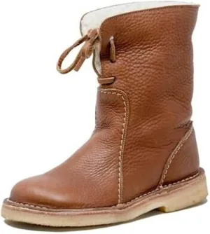 Ladmiple Winter Boots For Women Fashion Mid-Calf Snow Boots Fur Lined Warm Slip On Comfortable Outdoor Ankle Booties 2024
