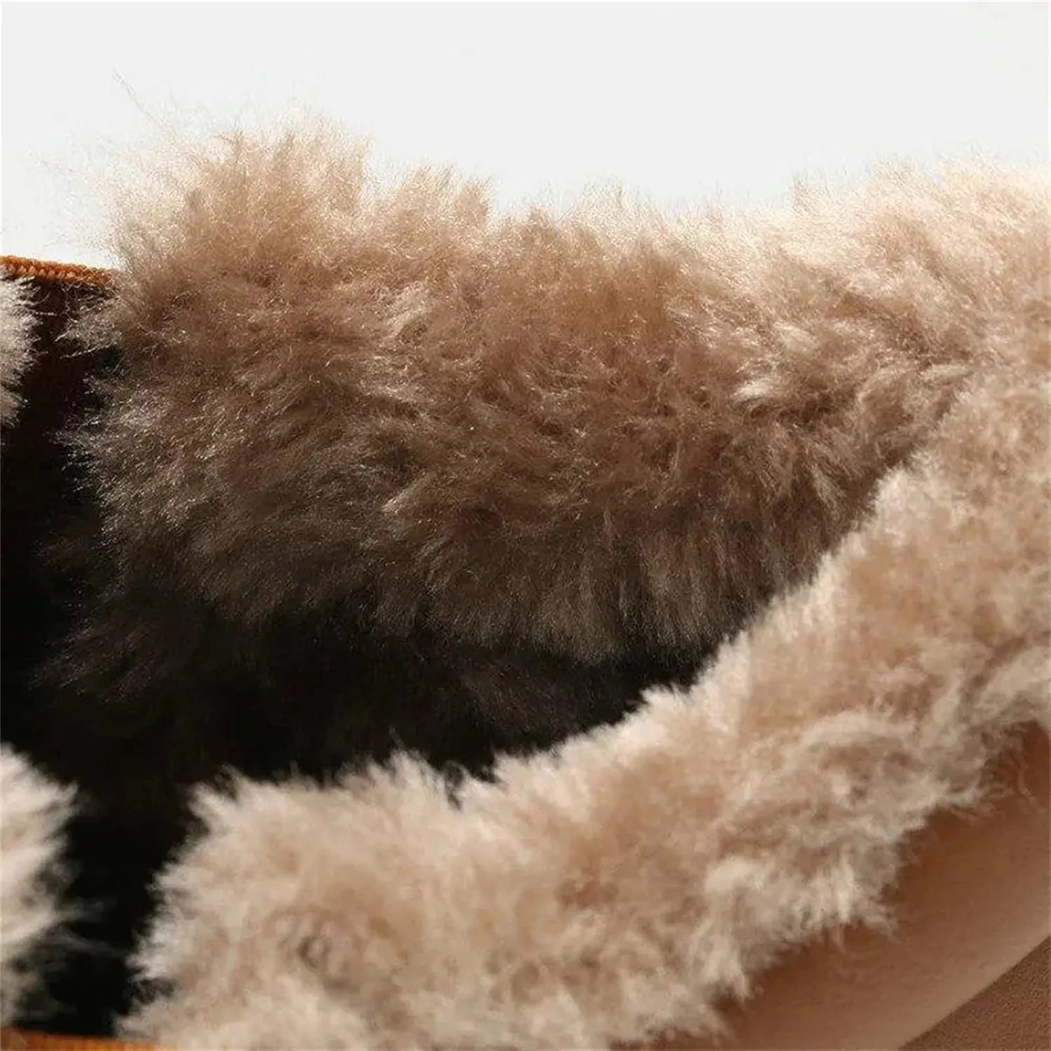 Ladmiple Winter Boots For Women Fashion Snow Boots Classic Faux Fur Lined Slip On Ankle Booties Casual Warm Walking Shoes