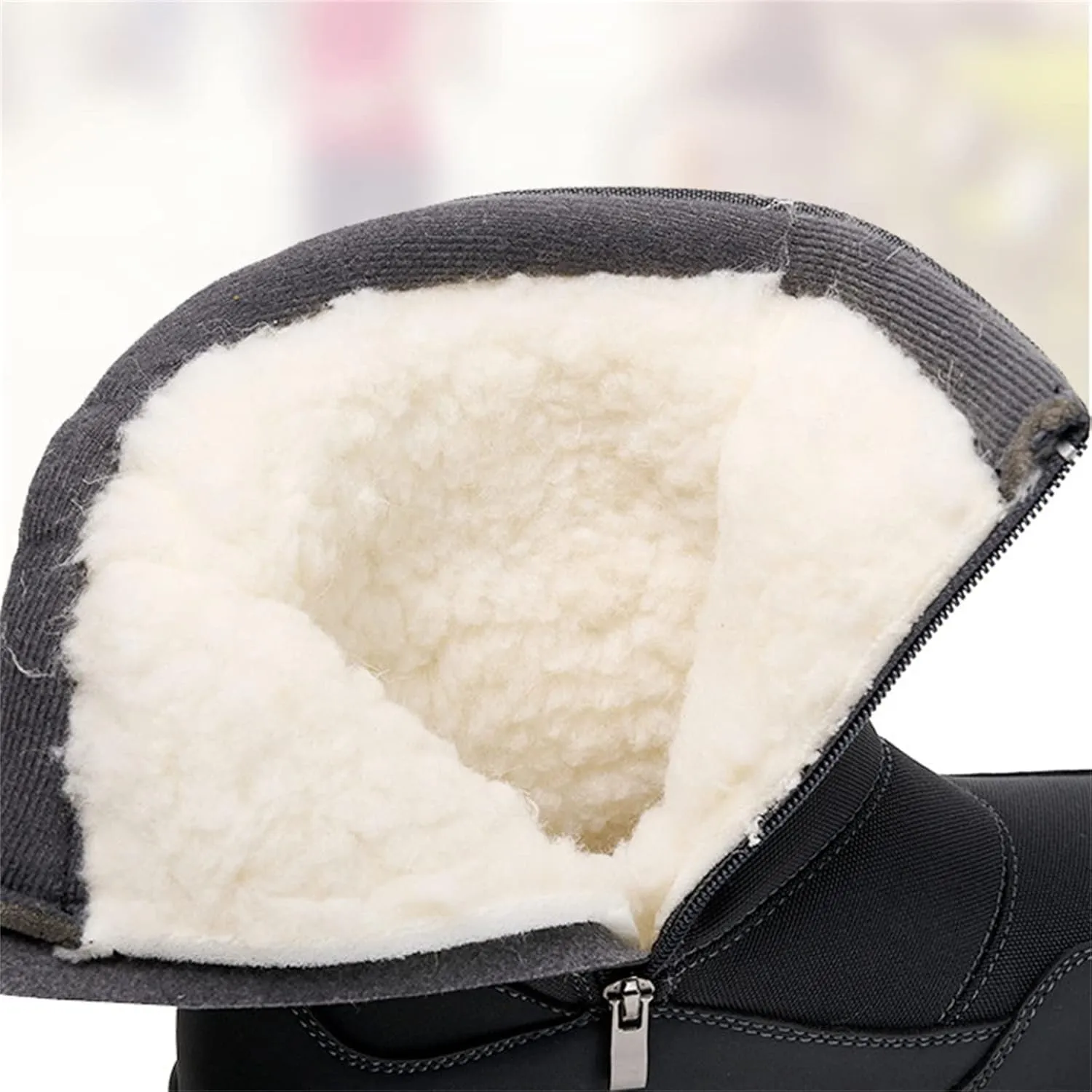 Ladmiple Winter Boots For Women Waterproof Snow Cute Ankle Booties Warm Fur Lined Anti-Slip Outdoor Walking Shoes