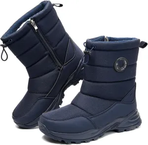 Ladmiple Winter Boots For Women Waterproof Snow Wide Width Warm Fur Lined Ankle Booties Outdoor Comfortable Shoes for Ladies