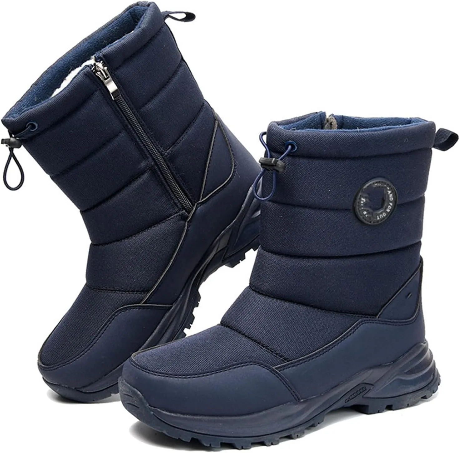 Ladmiple Winter Boots For Women Waterproof Snow Wide Width Warm Fur Lined Ankle Booties Outdoor Comfortable Shoes for Ladies