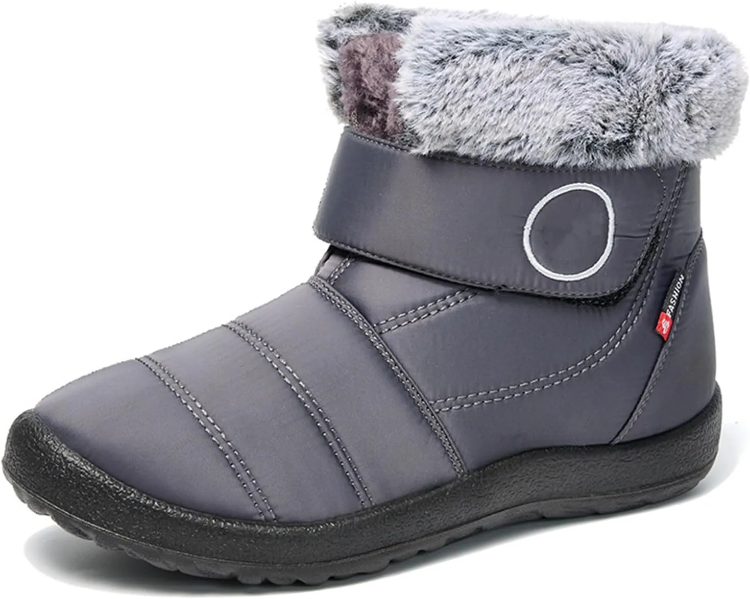 Lausiuoe Snow Boots For Women Waterproof Insulated Wide Width Winter Ankle Booties Warm Fur Lined Outdoor Walking Shoes