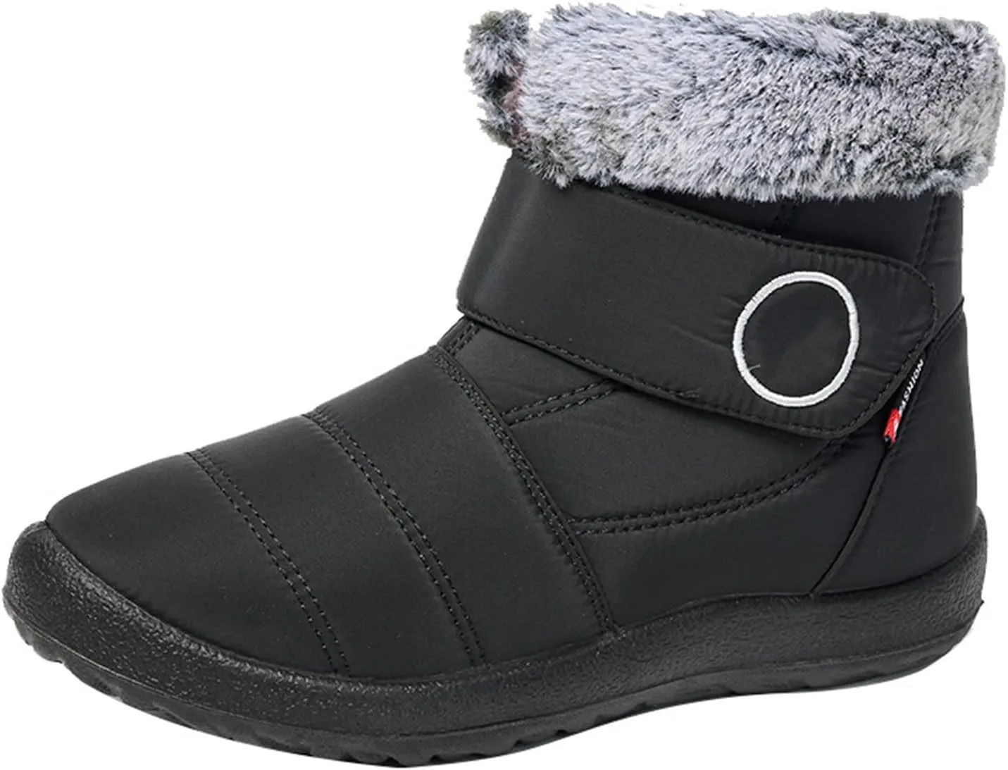 Lausiuoe Snow Boots For Women Waterproof Insulated Wide Width Winter Ankle Booties Warm Fur Lined Outdoor Walking Shoes