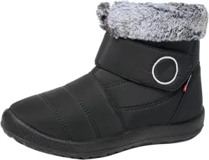 Lausiuoe Snow Boots For Women Waterproof Insulated Wide Width Winter Ankle Booties Warm Fur Lined Outdoor Walking Shoes