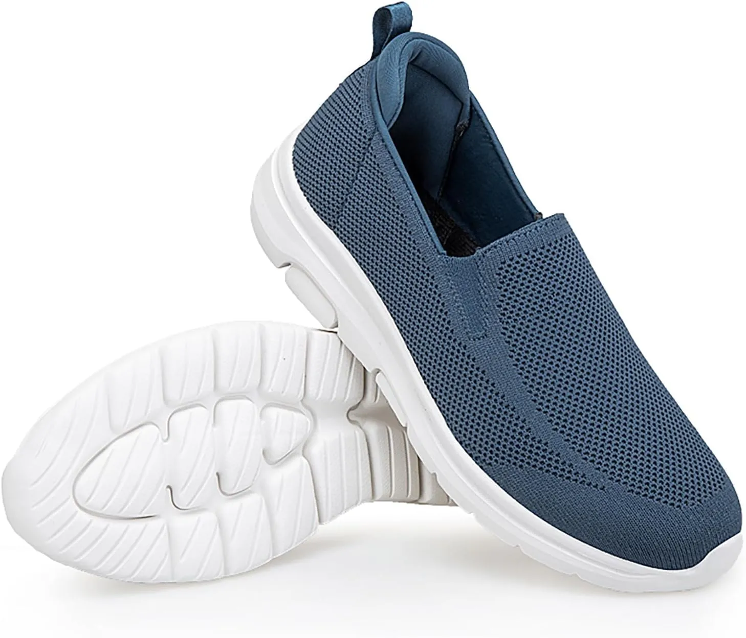 Lightweight Diabetic Shoes for Men Lightweight Breathable Slip on Running Shoe Hook and Loop Orthopedic Sneakers