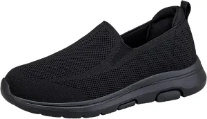 Lightweight Diabetic Shoes for Men Lightweight Breathable Slip on Running Shoe Hook and Loop Orthopedic Sneakers