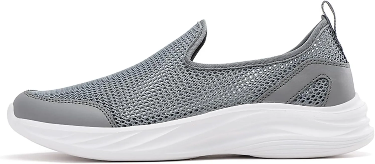 Lightweight Diabetic Shoes for Men Lightweight Breathable Walking Shoe Gym Tennis Soft Flat Soled Elderly Shoes