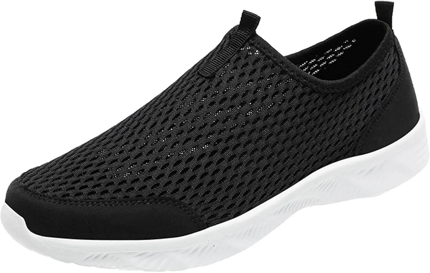 Lightweight Non Slip Sneakers for Men Comfortable Lightweight Casual Walking Shoe Soft Flat Soled Elderly Shoes