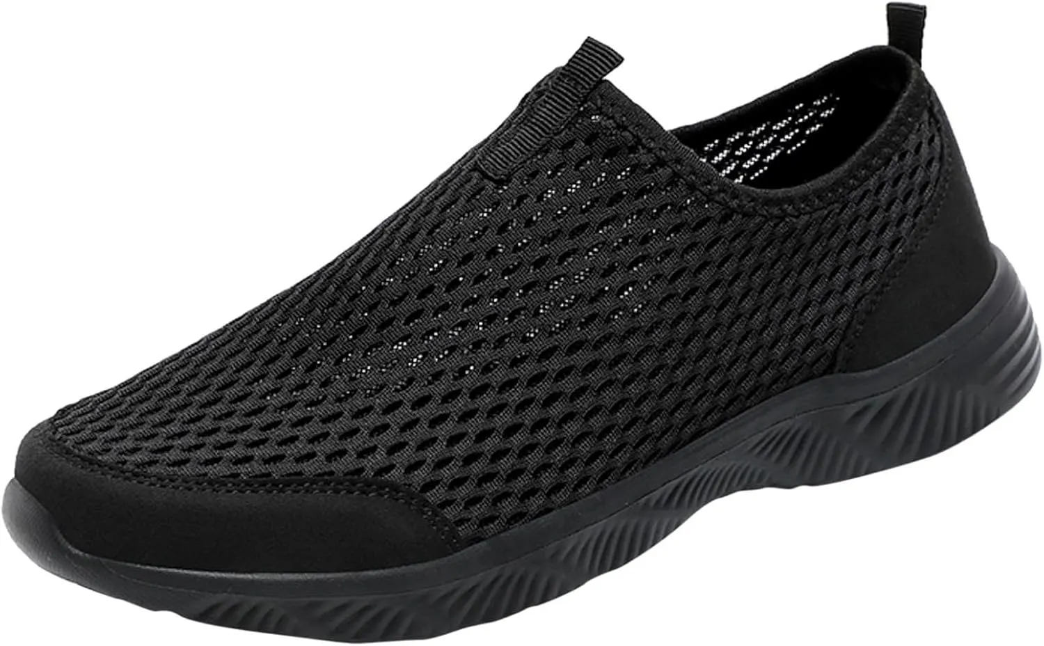 Lightweight Non Slip Sneakers for Men Comfortable Lightweight Casual Walking Shoe Soft Flat Soled Elderly Shoes