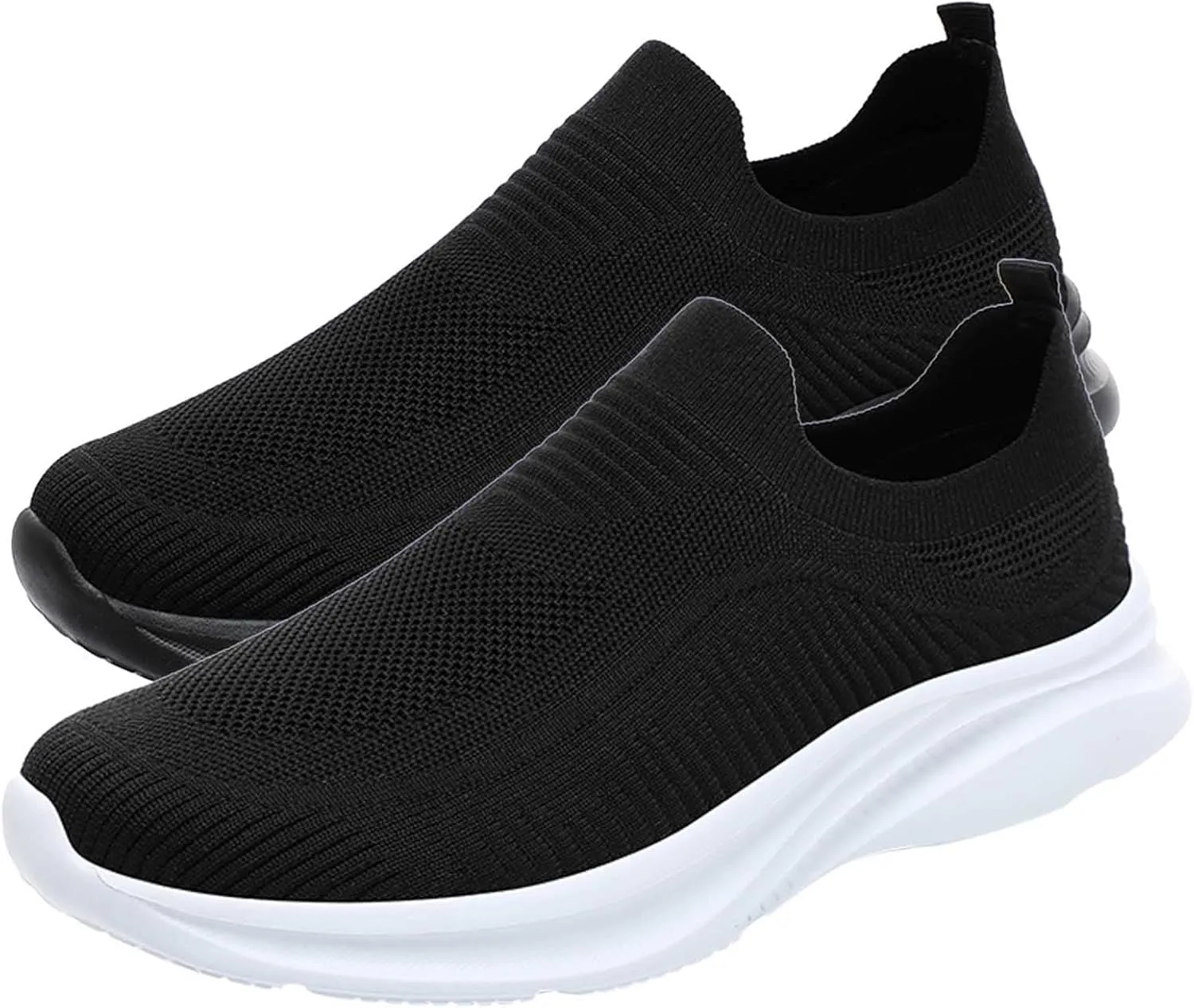 Lightweight Work Shoes for Men Comfortable Breathable Stretch Canvas Slip On Sneaker Lightweight Barefoot Shoes