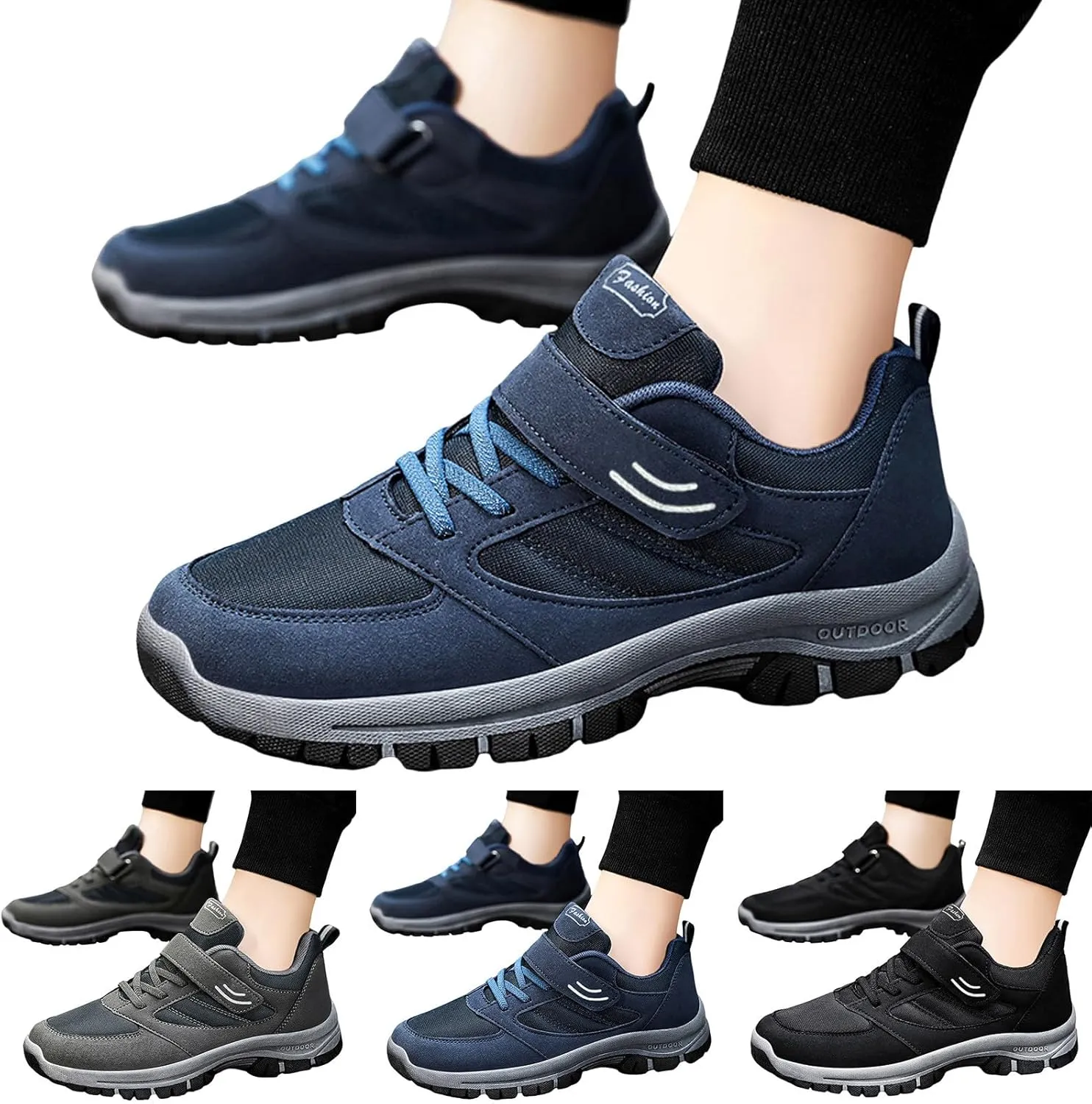 Lightweight Work Shoes for Men Lightweight Breathable Walking Shoe Gym Tennis Outdoor Non Slip Jogging Sneakers