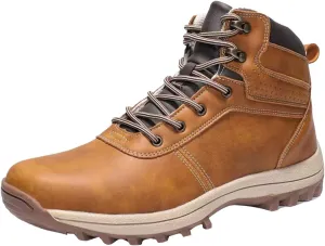 Men Work Boots with Zipper Hiking Sneakers Warm Fur Lined Workout Shoes for Women Comfortable Waterproof Outdoor Work Botas Lightweight Hike Grounded Footwear