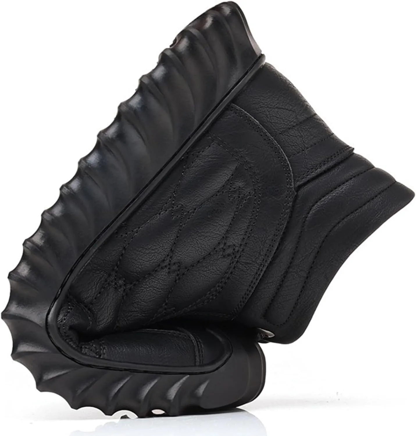 Men Work Boots with Zipper Hiking Sneakers Warm Fur Lined Workout Shoes for Women Comfortable Waterproof Outdoor Work Botas Lightweight Hike Grounded Footwear