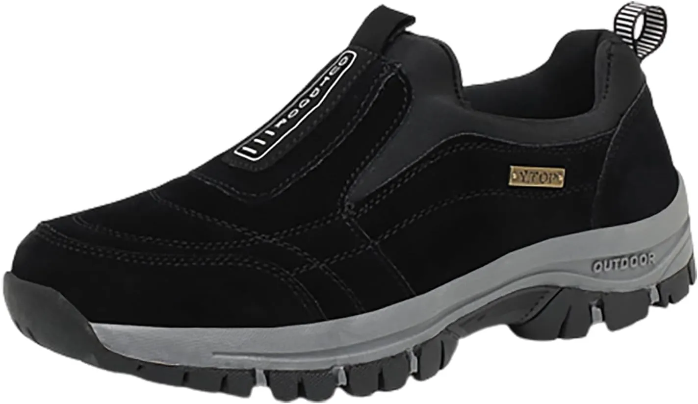 Men's Arch Support Insole Shoes Lightweight Sport Gym Jogging Walking Sneaker Lightweight Elderly Slip On Shoes