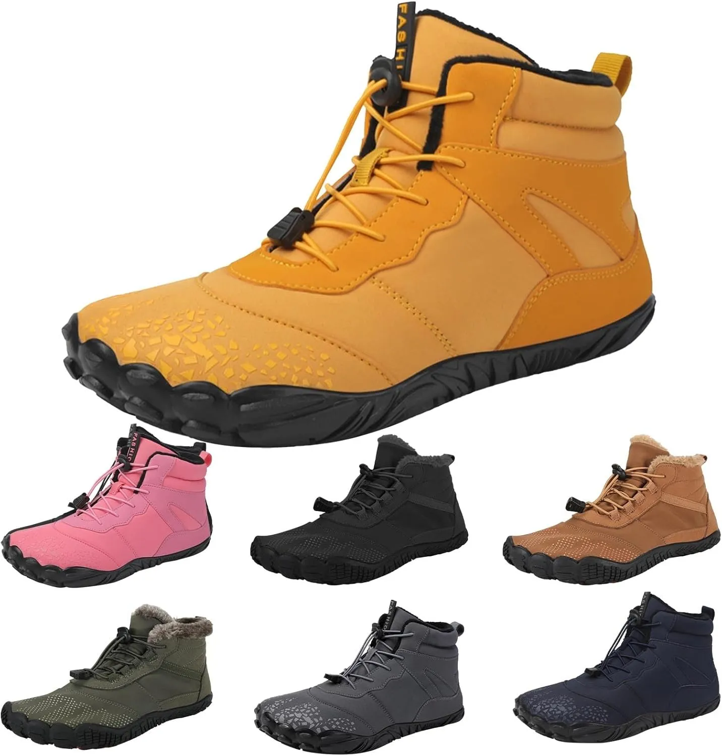 Mens Barefoot Shoes Snow Boots Grounded Footwear Women Trail Shoes Knee High Boots Work Boots Hiking Sneakers Ankle Booties Womens Soft Toe Non Slip Shoes