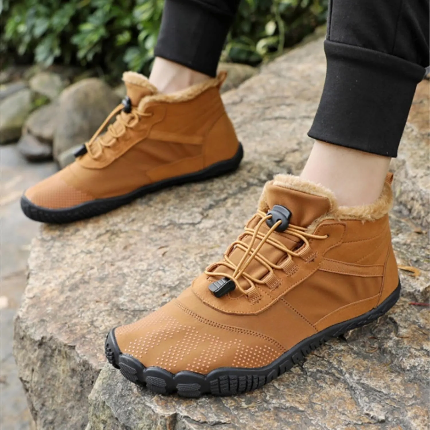 Mens Barefoot Shoes Snow Boots Grounded Footwear Women Trail Shoes Knee High Boots Work Boots Hiking Sneakers Ankle Booties Womens Soft Toe Non Slip Shoes