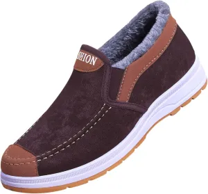 Mens Casual Loafer Shoes Soft Walking Shoes Breathable Lightweight for Adult Male Winter Walking Shoes for Men