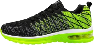 Men's Lace Up Memory Foam Sneakers Lightweight Breathable Slip On Running Shoe Lightweight Work Shoes for Men