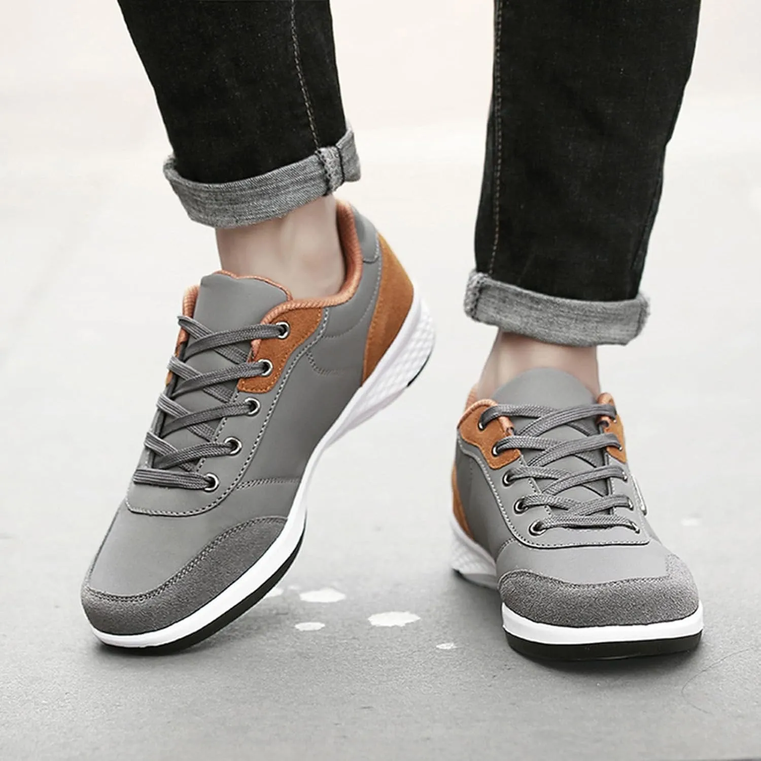 Men's Lightweight Cushion Sneakers Lightweight Sport Gym Jogging Walking Sneaker Business Casual Versatile Shoes