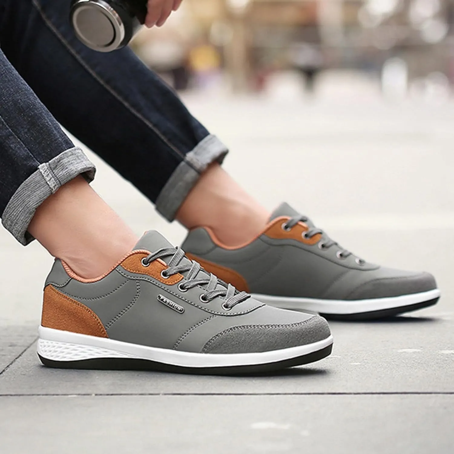 Men's Lightweight Cushion Sneakers Lightweight Sport Gym Jogging Walking Sneaker Business Casual Versatile Shoes