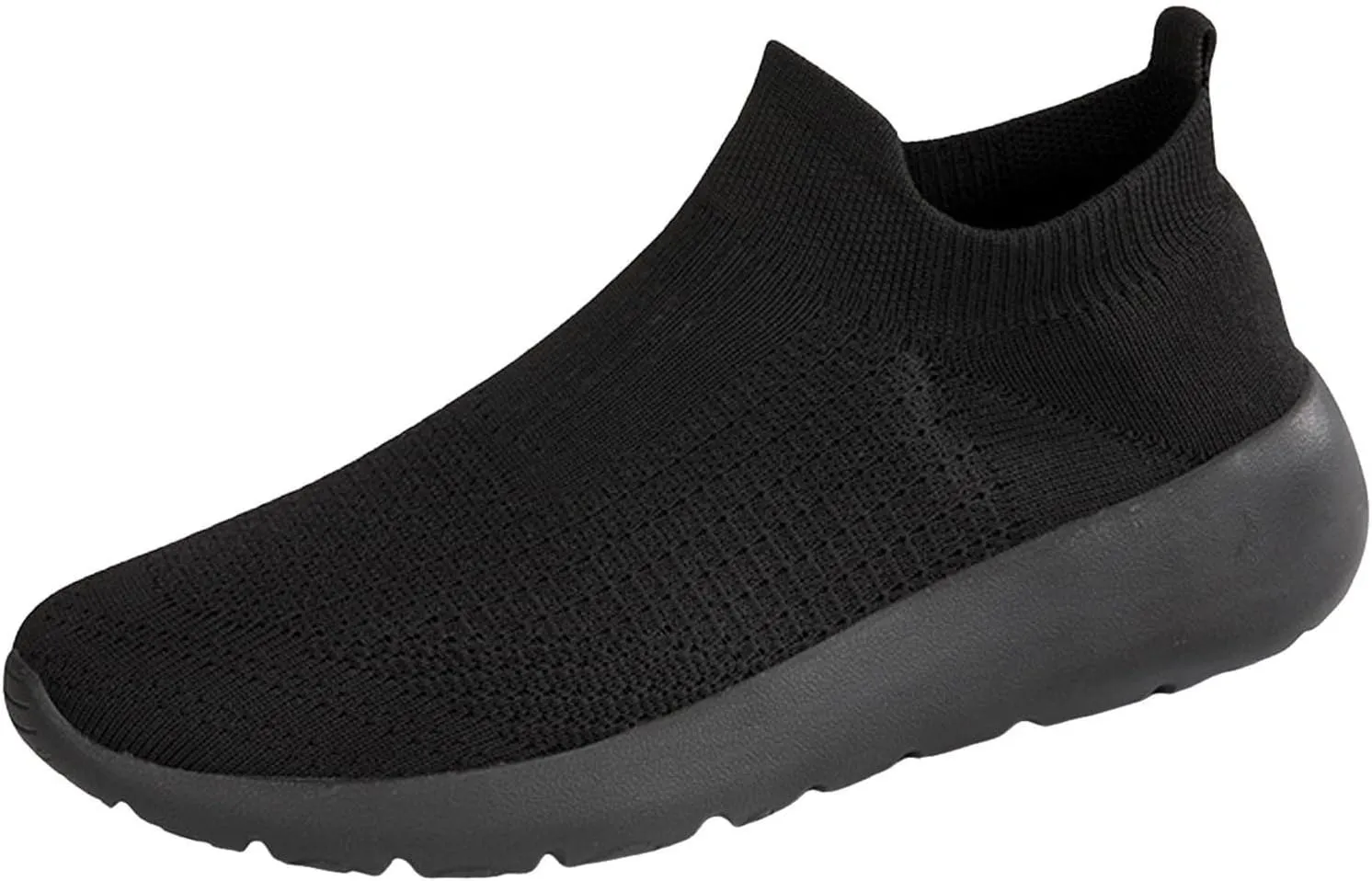 Men's Lightweight Non Slip Barefoot Shoes Lightweight Breathable Slip On Running Shoe Comfortable Stretch Shoes