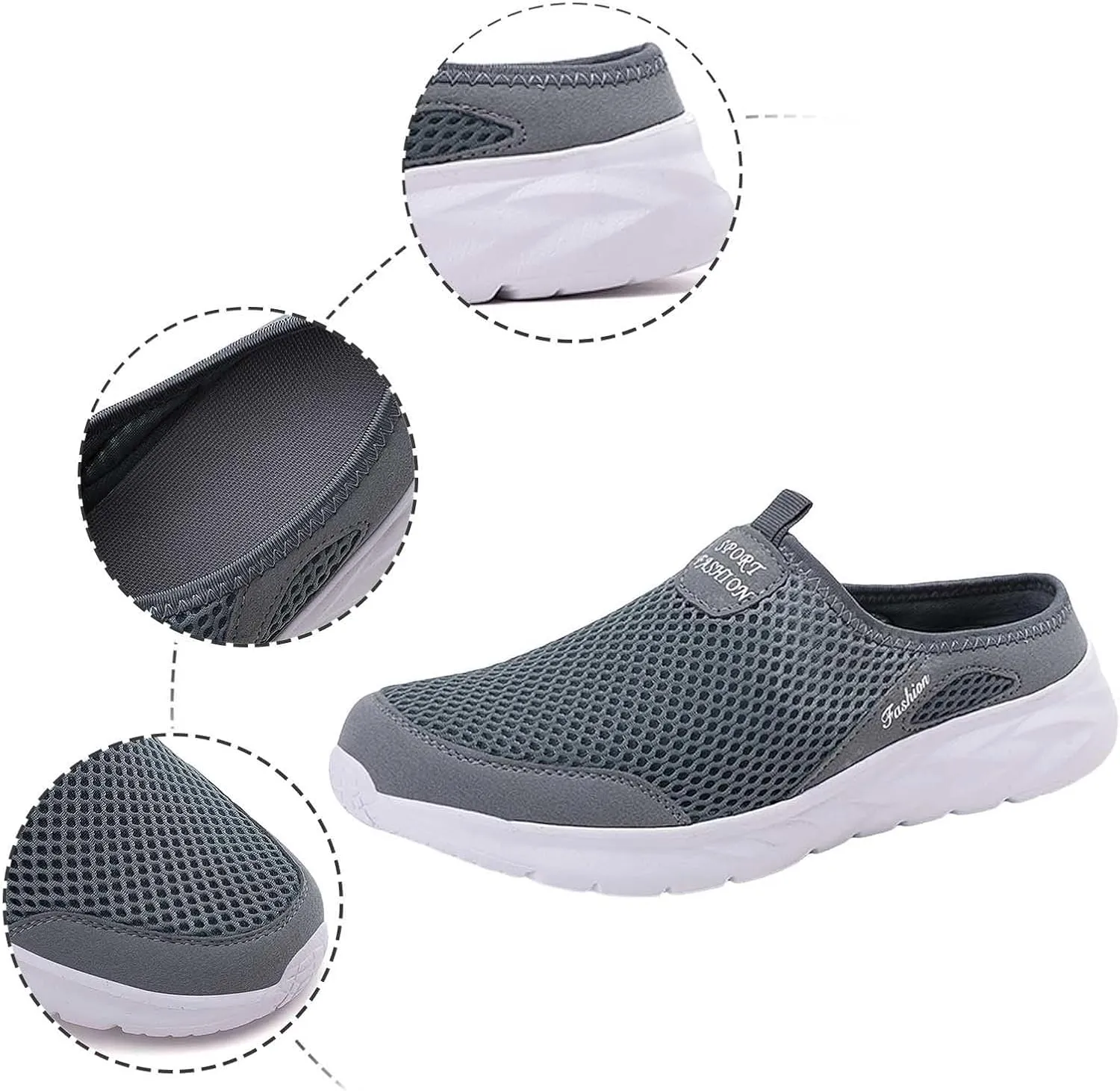 Men's Lightweight Non Slip Barefoot Shoes Lightweight Sport Gym Jogging Walking Sneaker Versatile Elderly Shoes