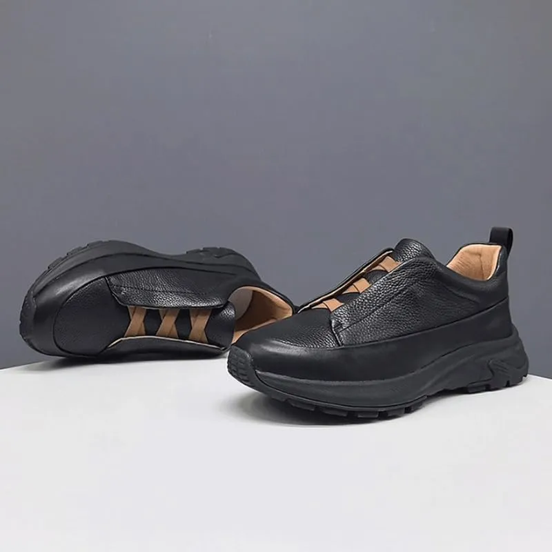 Mens Oxfords Dress Formal Shoes Comfort Walking Shoes Classic Pull on Wingtip Casual Shoes Slip-On Comfortable Lightweight Flexible Fit