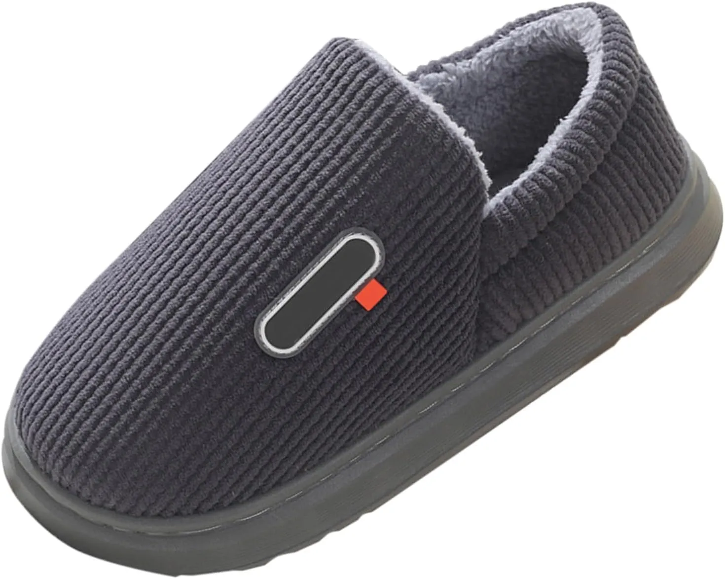 Men's Slippers Fluffy Plush Close Back Anti-Slip Slip On Loafer Shoe Winter Warm Outdoor Travel Comfort Trendy 2024