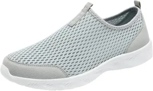 Men's Stylish Lightweight Sneakers Comfortable Lightweight Casual Walking Shoe Convenient Elderly Slip on Shoes