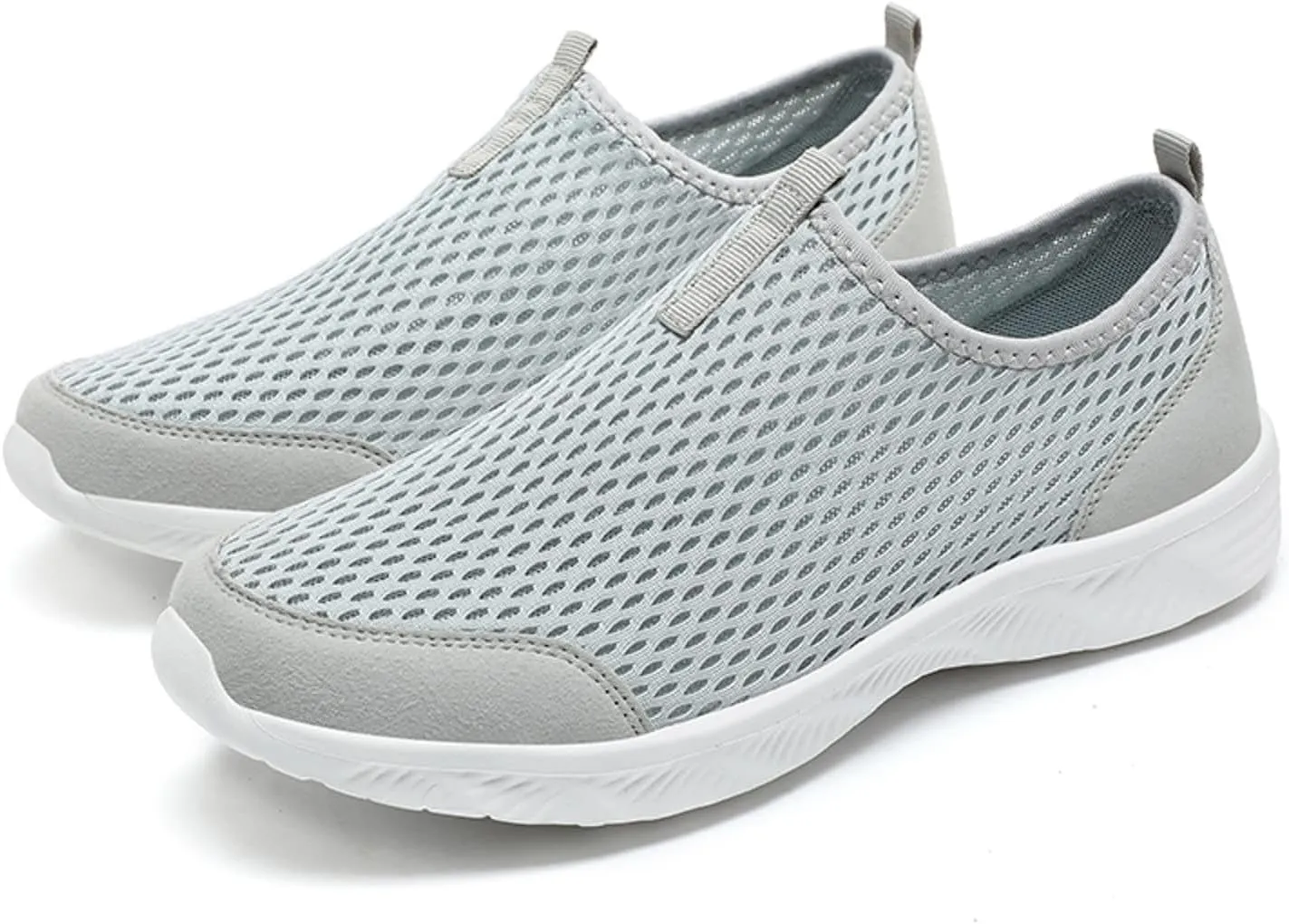 Men's Stylish Lightweight Sneakers Comfortable Lightweight Casual Walking Shoe Convenient Elderly Slip on Shoes