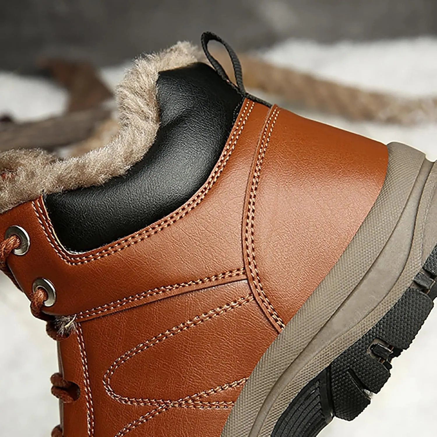 Men's Work Boots Composite Toe Hiking Sneakers Comfortable Warm Women's Safety Shoes Insulated Waterproof Work Shoes Non-Slip Hike Grounded Footwear