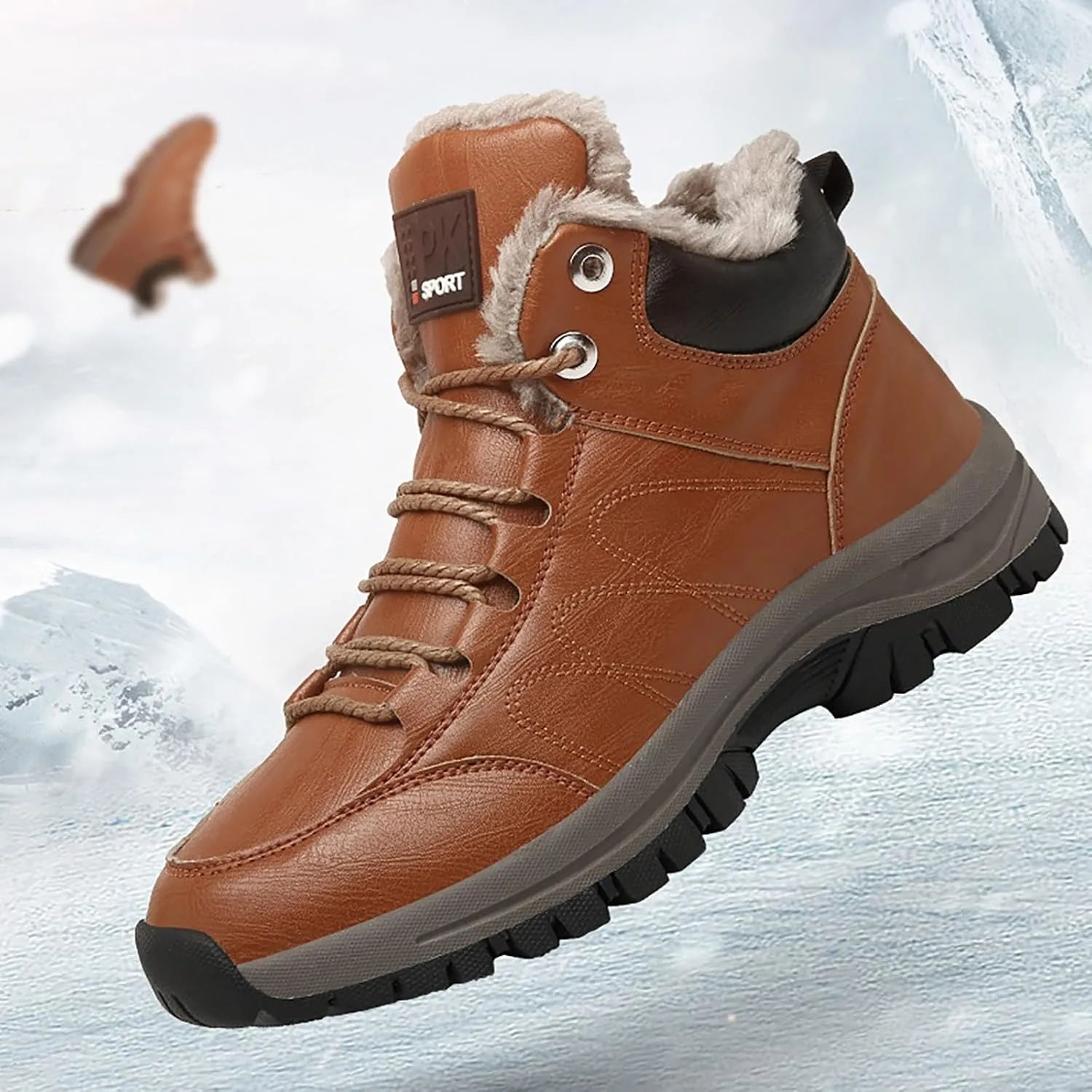 Men's Work Boots Composite Toe Hiking Sneakers Comfortable Warm Women's Safety Shoes Insulated Waterproof Work Shoes Non-Slip Hike Grounded Footwear
