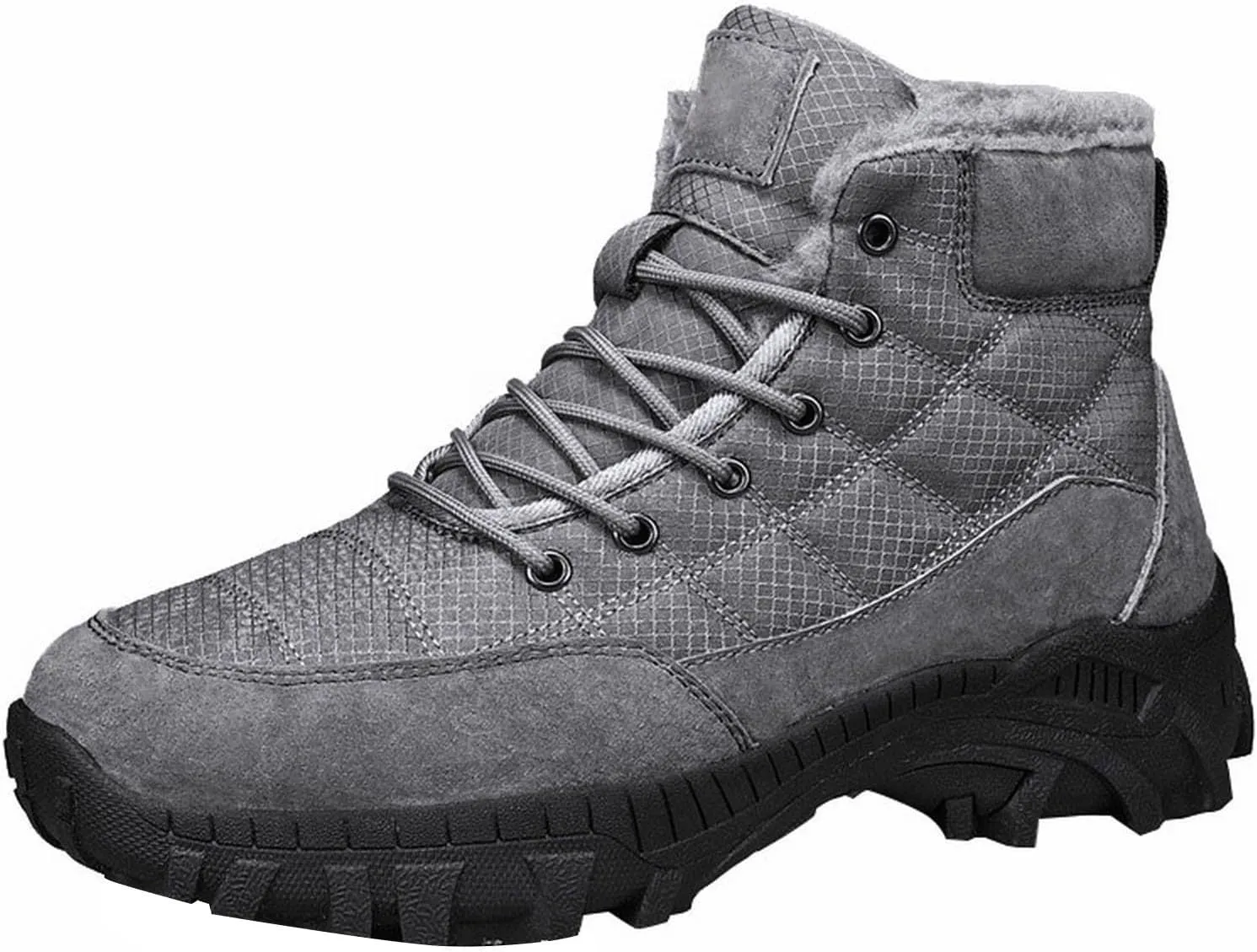 Mens Work Boots Slip On Hiking Sneakers Women's Slip On Warm Womens Working Shoes Steel Toe Slip On Platform Shoes Lightweight Comfortable Hike Grounded Footwear