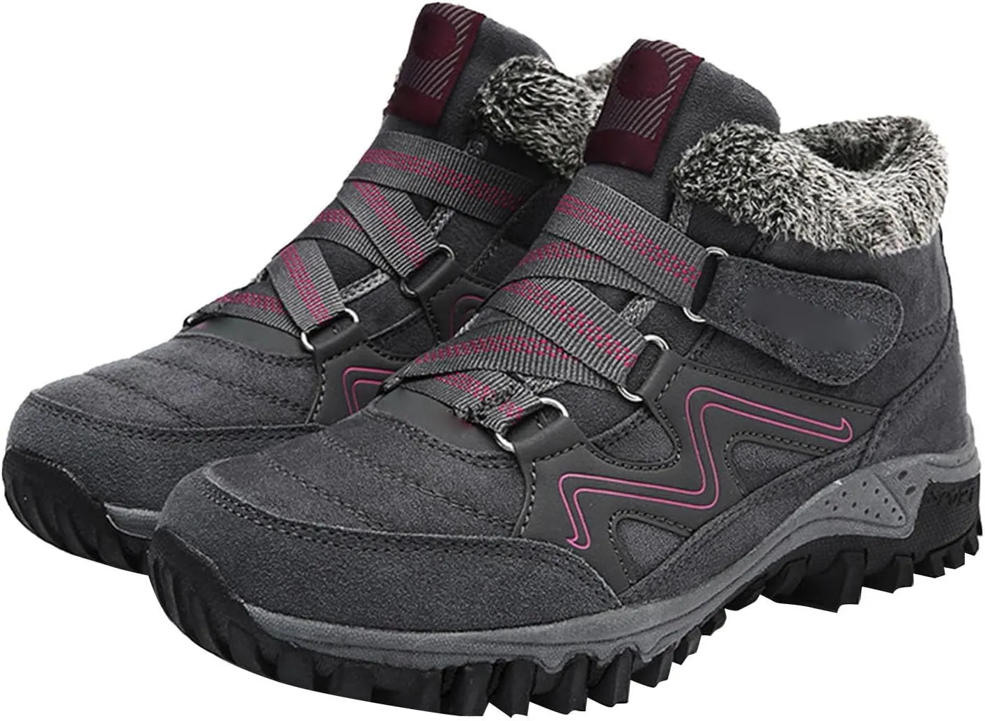 Men's Work Boots Steel Toe Hiking Sneakers Warm Booties Workout Shoes for Women Comfortable Non Slip Shoes Food Service Waterproof Hike Grounded Footwear