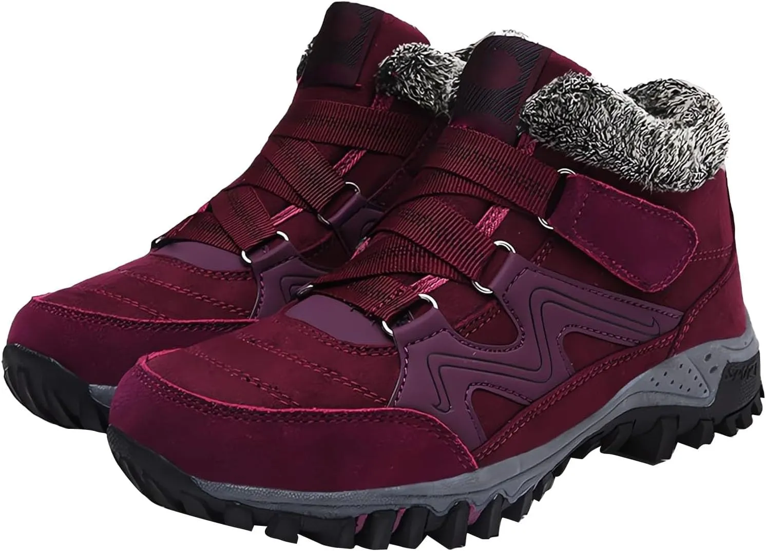 Men's Work Boots Steel Toe Hiking Sneakers Warm Booties Workout Shoes for Women Comfortable Non Slip Shoes Food Service Waterproof Hike Grounded Footwear