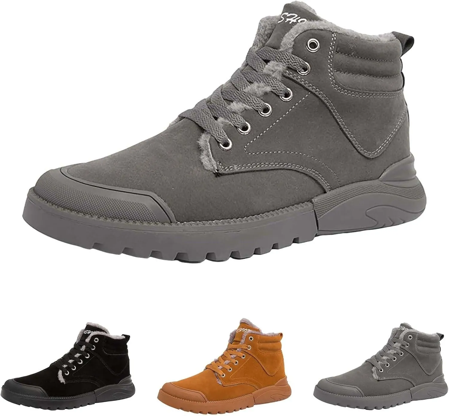 Men's Work Boots Waterproof Hiking Sneakers Ankle Ladies Women Working Shoes Soft Toe Waterproof Platform Botas Slip Resistant Hike Grounded Footwear
