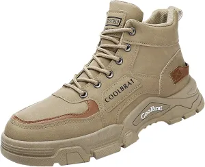 Men's Work Boots Wide Width Hiking Sneakers Warm Fur Lined Women's Safety Toe Shoes Non-Slip Winter Outdoor Botas Waterproof Non Slip Hike Grounded Footwear