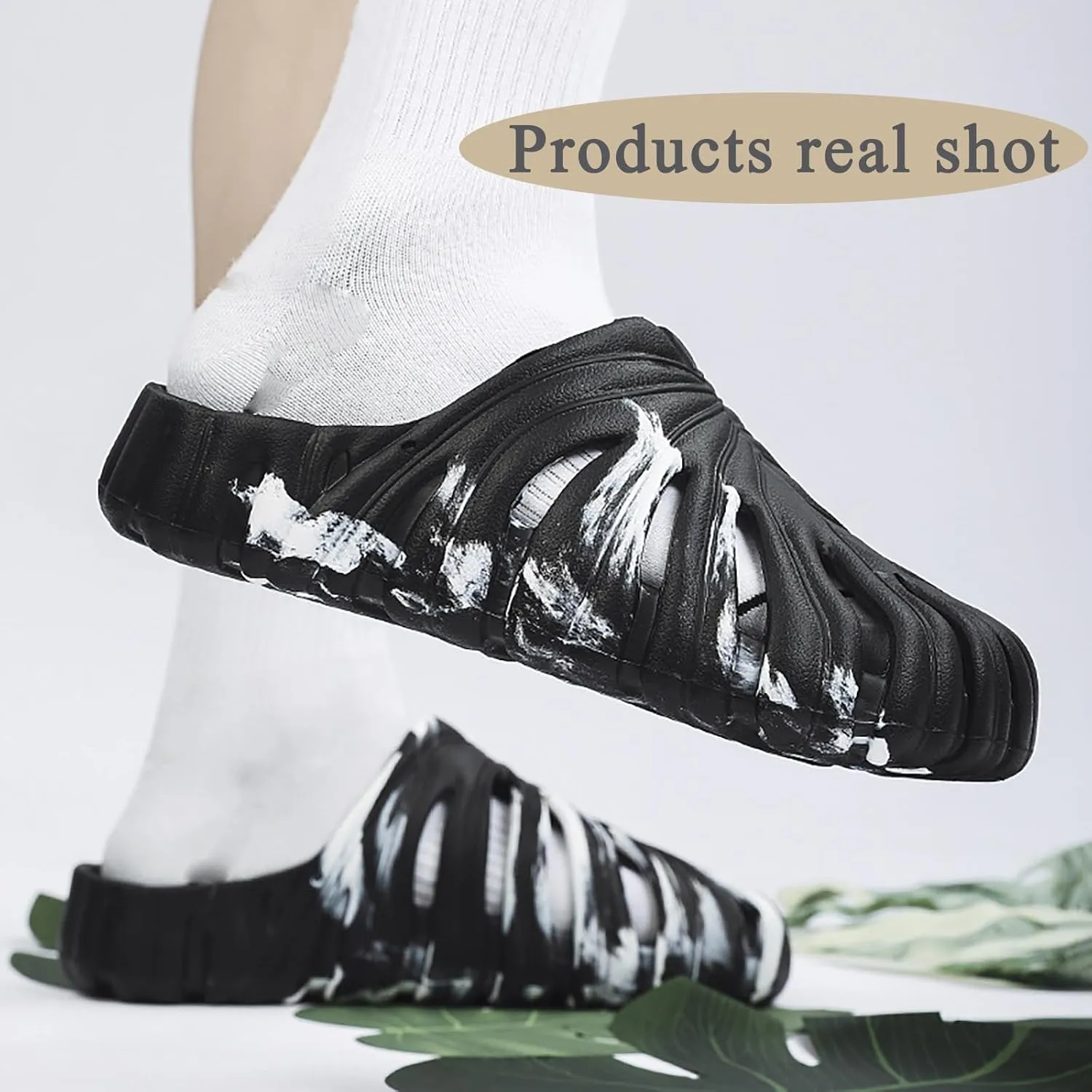 Monstera Slippers, New Unisex Anti-Slip Monstera Slippers, Sandals Shower Slippers Indoor and Outdoor