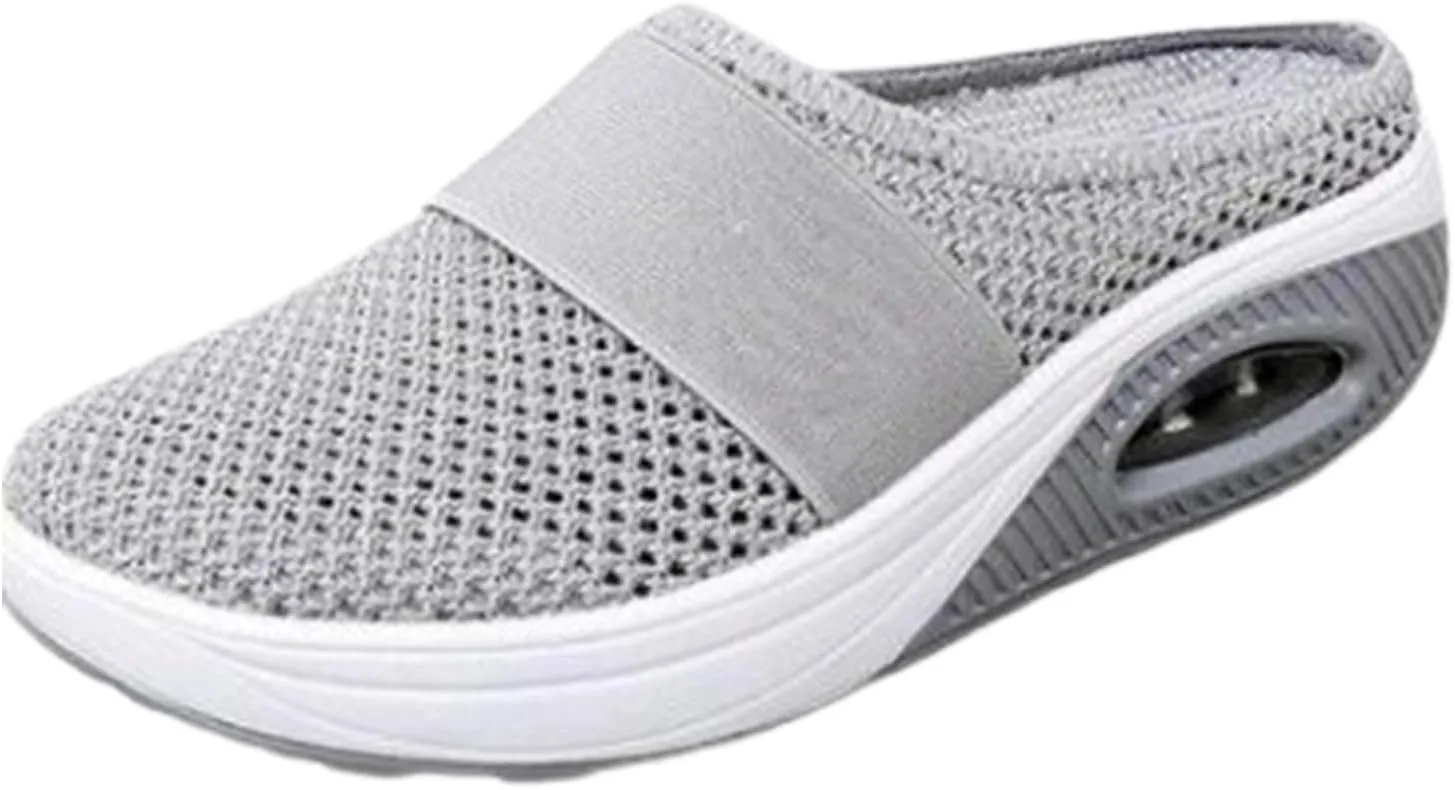 Mules for Women Walking Sneakers,Women's Lightweight Cushion Slip-On Walking Shoes-Orthopedic Walking Shoes