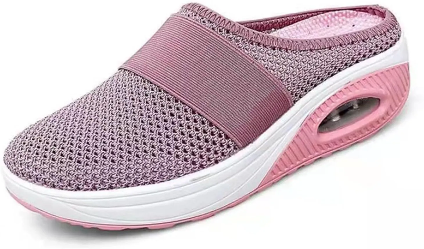 Mules for Women Walking Sneakers,Women's Lightweight Cushion Slip-On Walking Shoes-Orthopedic Walking Shoes