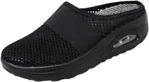 Mules for Women Walking Sneakers,Women's Lightweight Cushion Slip-On Walking Shoes-Orthopedic Walking Shoes