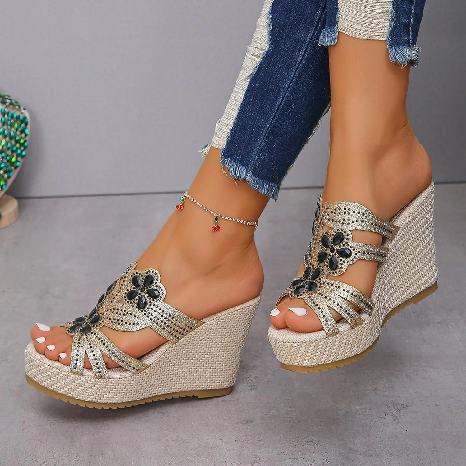 Non Slip Platform Sandals for Women Comfortable Summer Platform Casual Dress Sandal Breathable Casual Sandals