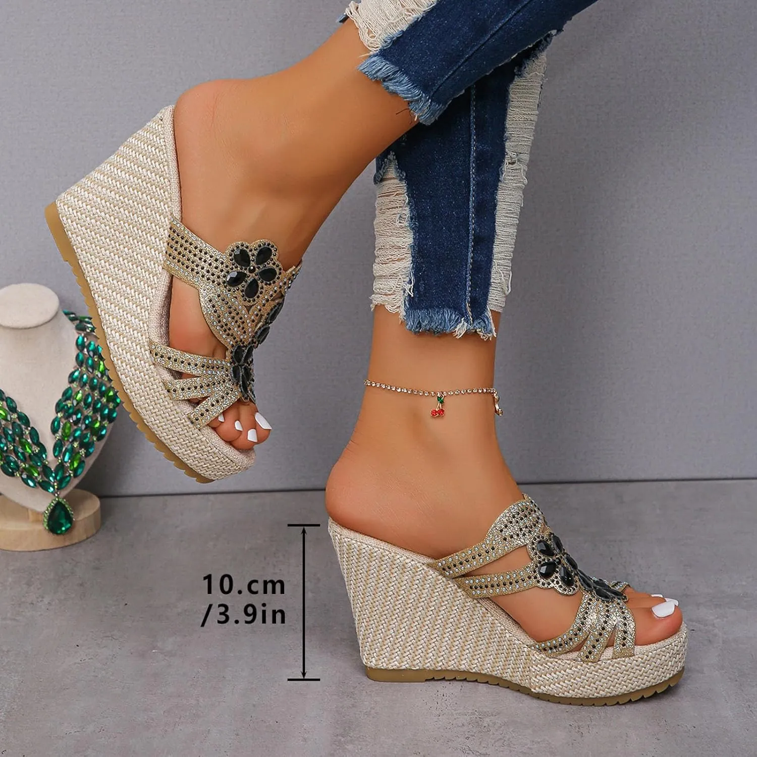 Non Slip Platform Sandals for Women Comfortable Summer Platform Casual Dress Sandal Breathable Casual Sandals
