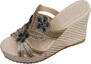 Non Slip Platform Sandals for Women Comfortable Summer Platform Casual Dress Sandal Breathable Casual Sandals