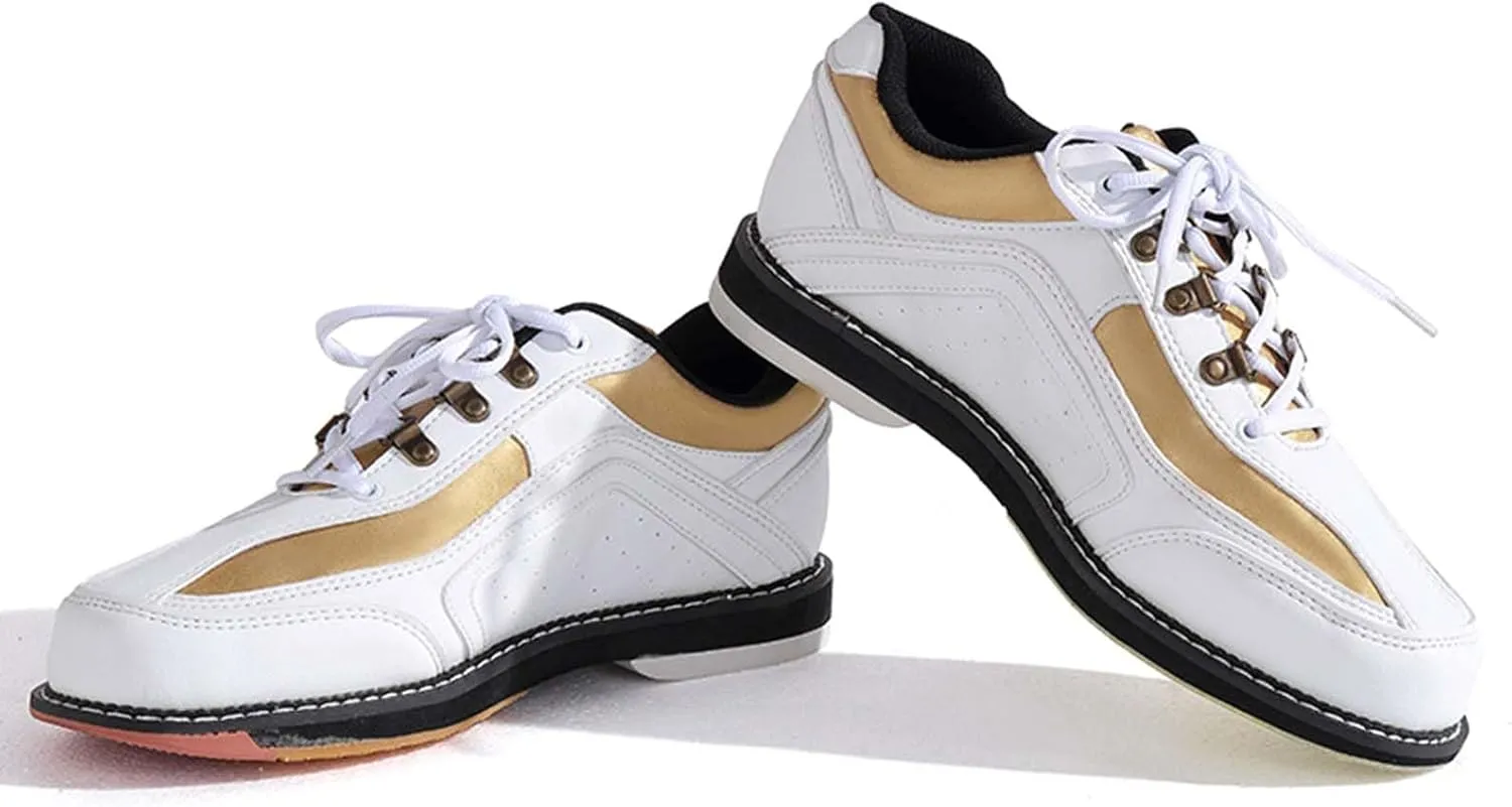 ONAIC Mens Bowling Shoes Lightweight Flat Sole Bowls Trainers Lightweight Breathable Walking Shoes